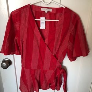 Loft peplum blouse! New with tags!
